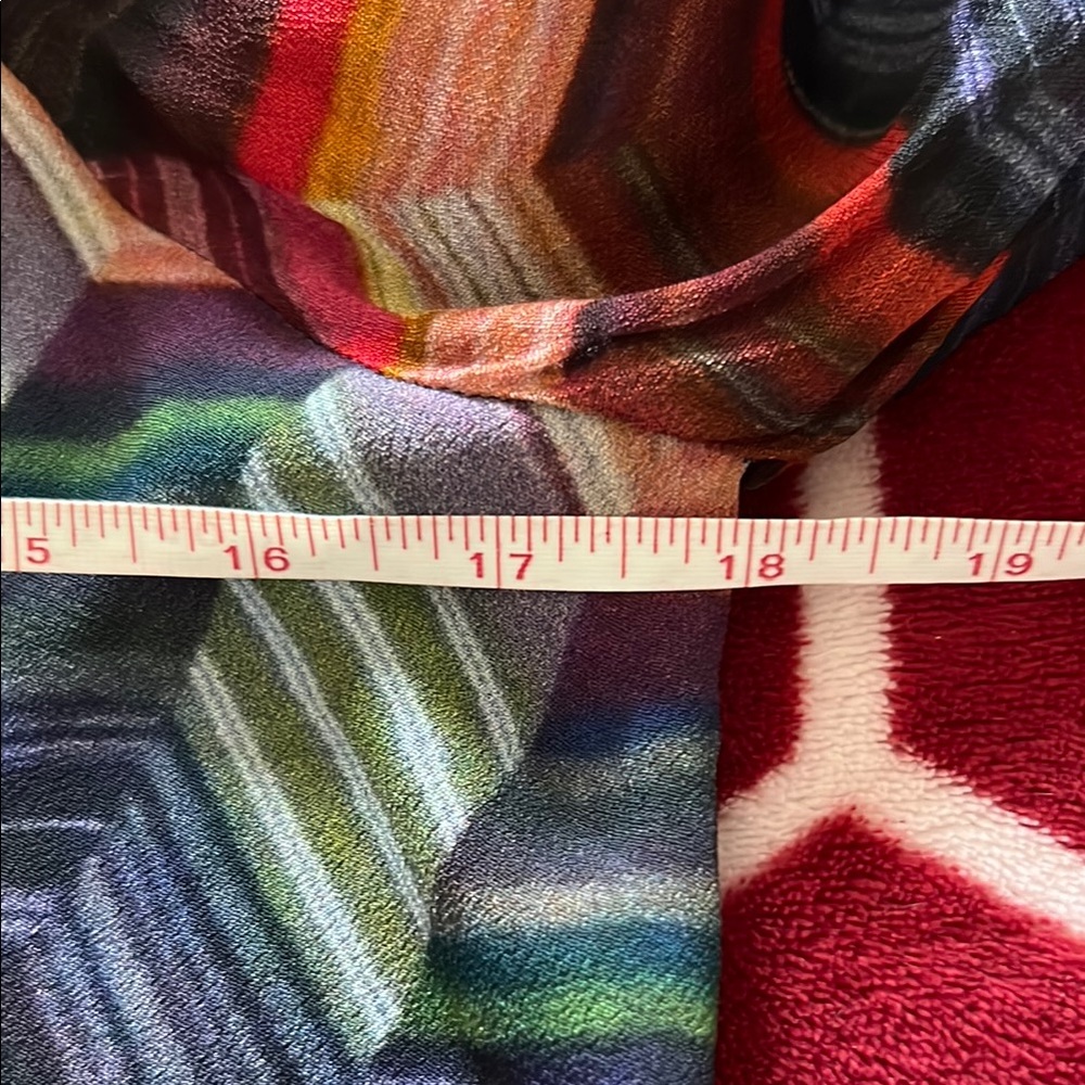 NWT Conditions Apply Anthropologie Chevron Top XS Petite - Picture 8 of 8